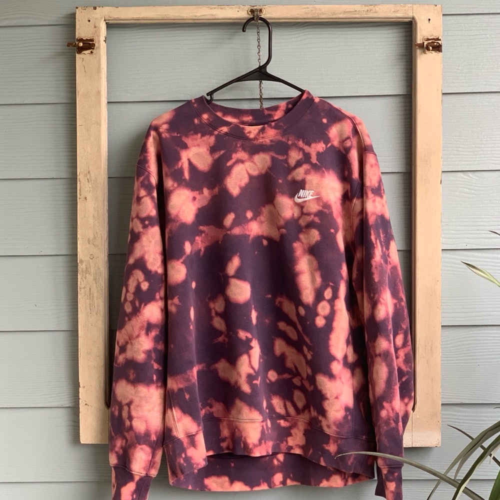 Nike crew neck sweatshirt. Size Large hand dyed